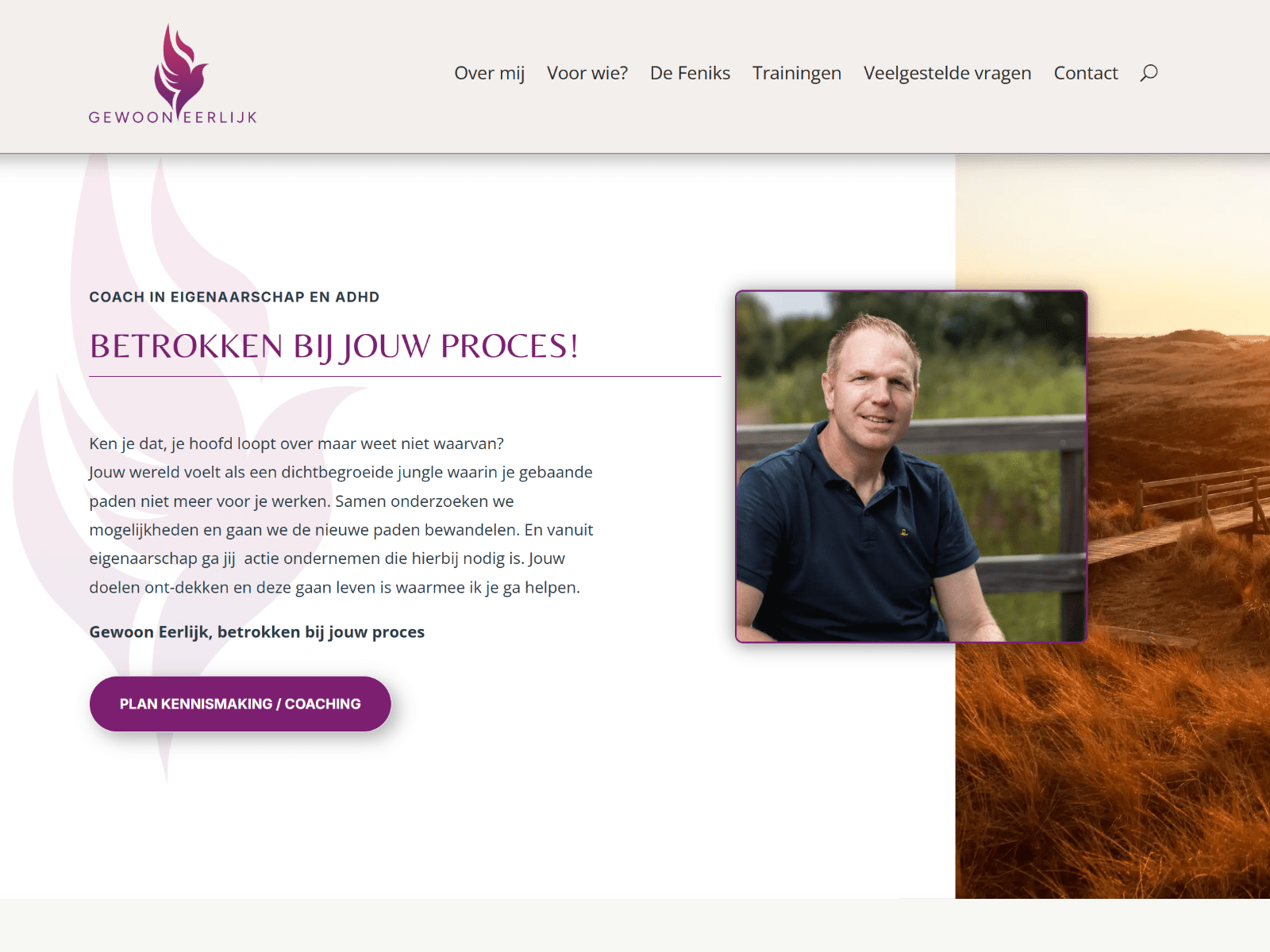 Website van Gewoon Eerlijk in Enschede, klant van Studio Deaup